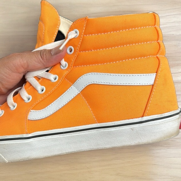 Vans Sk8-Hi Desert Sun Orange True White Sneakers Mens Size 12. - Picture 4 of 6